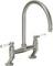 Abode Ludlow Bridge Mixer Tap - Brushed Nickel