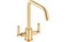 Abode Atlas Quad Monobloc Mixer Tap - Brushed Brass