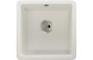 Abode Matrix Sq GR15 1B Granite Inset/Undermount Sink - White