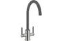 Prima+ Swan Neck Dual Lever Mixer Tap - Gun Metal