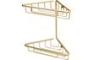 Lissy 2-Tier Corner Shower Storage - Brushed Brass