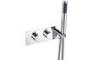 Argina Thermostatic Shower Valve with Handset - Two Outlet