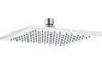 Square Brass 200mm Showerhead - Chrome