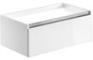 Gatsbi 800mm 1 Drawer Wall Hung Basin Unit (No Top) - White Gloss