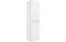 Lambros 454mm Wall Hung 2 Door Tall Unit - White Gloss