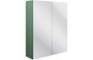 Valinso 600mm 2 Door Mirrored Wall Unit - Matt Sage Green