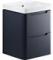 Manhatos 500mm 2 Drawer Wall Hung Cloakroom Basin Unit - Matt Indigo