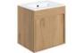 Carina 510mm Wall Hung Unit Inc. Basin - Seville Oak