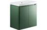 Manhatos 800mm 2 Door Floor Standing Basin Unit - Matt Sage Green