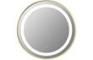 Salina 600mm Round Front-Lit LED Mirror - Brushed Brass