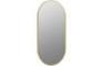 Rikso 800x400mm Oblong Mirror - Brushed Brass