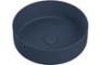 Luxley 355mm Ceramic Round Washbowl & Waste - Matt Deep Blue