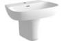 Lyon 600x400mm 1TH Basin & Semi Pedestal