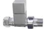 Square Chrome Radiator Valves - Straight