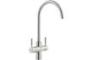 Abode Prostream Swan Spout Monobloc 3-in-1 Tap - Brushed Nickel