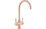 Abode Prostream Swan Spout Monobloc 3-in-1 Tap - Urban Copper