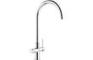 Abode Prothia Swan Spout Slimline Monobloc 3-in-1 Tap - Chrome