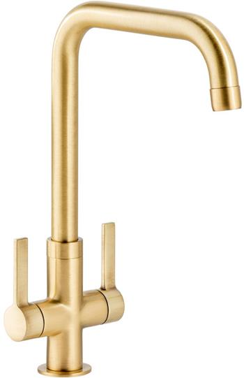 Abode Pico Quad Monobloc Mixer Tap - Brushed Brass