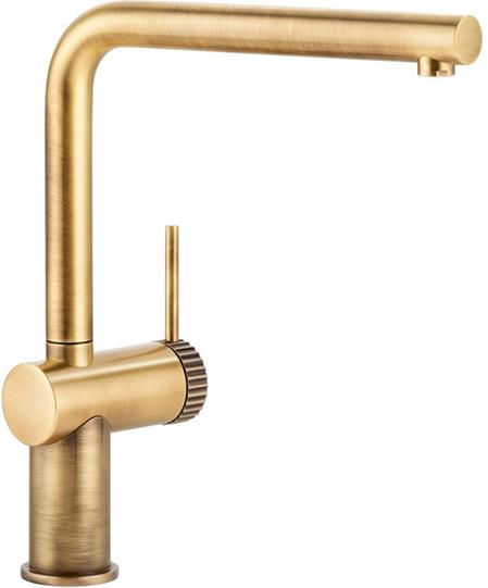 Abode Fraction Single Lever Mixer Tap - Antique Brass