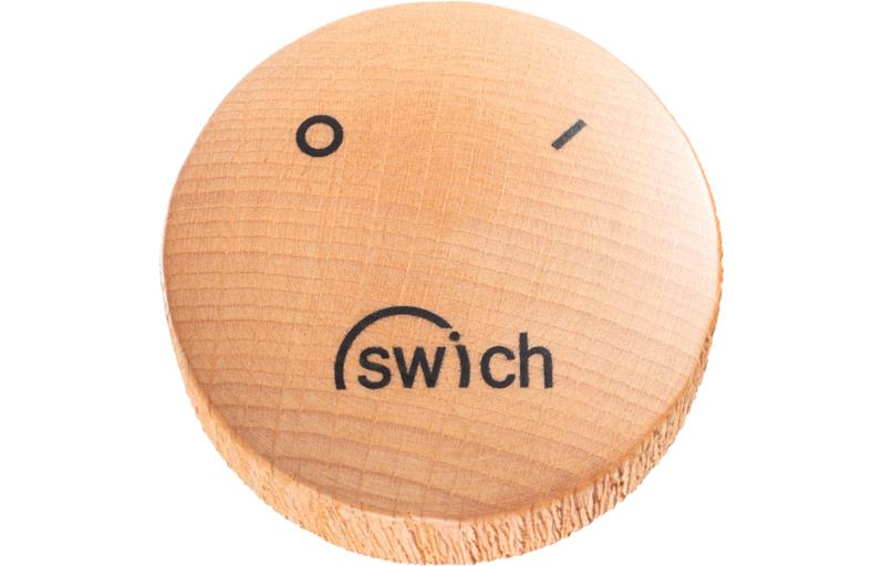 Abode Swich Diverter Valve - Round Handle w/Classic Filter - Beech