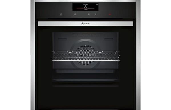 Neff N90 B58CT68H0B B/I Single Slide&Hide® Pyrolytic Oven - St/Steel