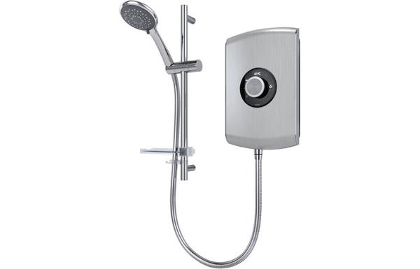 Triton Amore Electric Shower 8.5kW - Brushed Steel