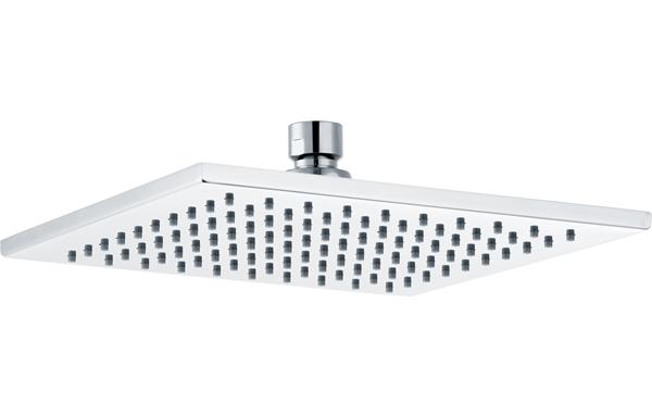 Square Brass 200mm Showerhead - Chrome