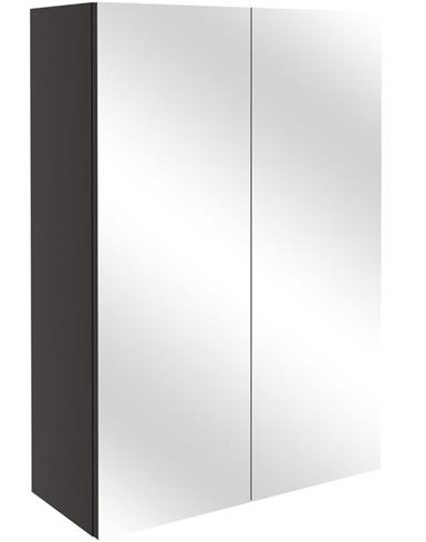 Venosia 500mm Mirrored Unit - Matt Graphite Grey