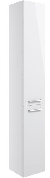 Sabanto 350mm Floor Standing 2 Door Tall Unit - White Gloss