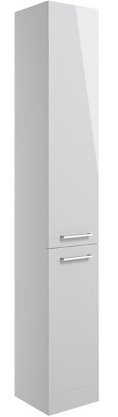 Sabanto 350mm Floor Standing 2 Door Tall Unit - Grey Gloss