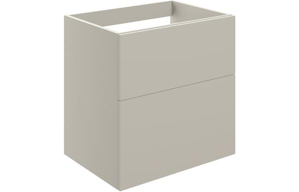 Morino 590mm 2 Drawer Wall Unit (No Top) - Matt Latte