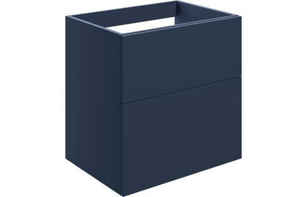 Morino 590mm 2 Drawer Wall Unit (No Top) - Matt Deep Blue