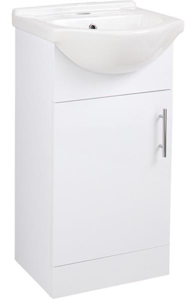 Tarassa 450mm Basin Unit & Basin - White Gloss