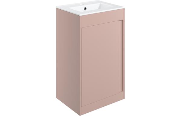 Carina 510mm Floor Standing Unit Inc. Basin - Matt Antique Rose