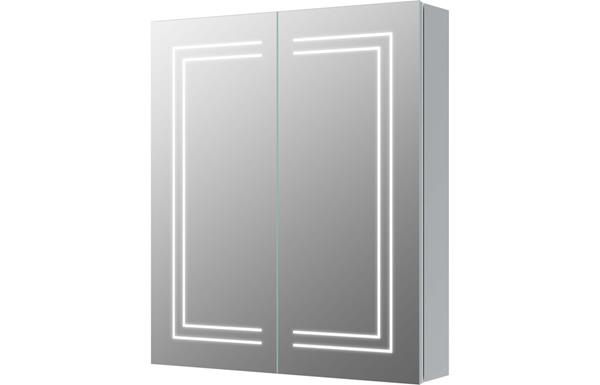 Elainos 600mm 2 Door Front-Lit LED Mirror Cabinet