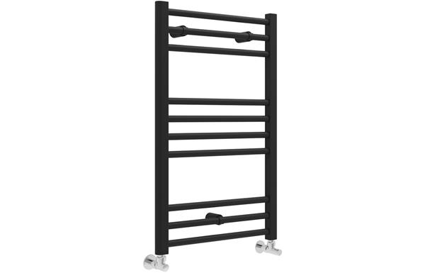 Quadranta Straight 30mm Ladder Radiator 500x800mm - Matt Black