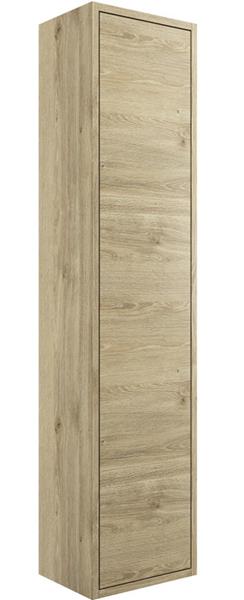 Albia 300mm 1 Door Wall Hung Tall Unit - Havana Oak