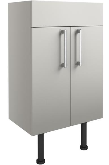 Venosia 500mm Basin Unit - Light Grey Gloss