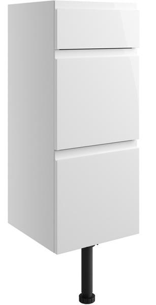 Butlas 300mm 3 Drawer Unit - White Gloss