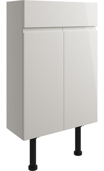 Butlas 500mm Slim Basin Unit - Pearl Grey Gloss