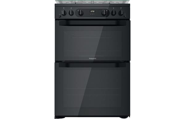 Hotpoint HDM67G0CCB/UK Gas Cooker - Black