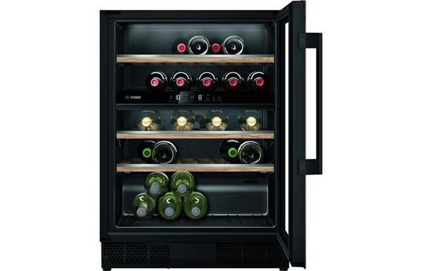 Bosch Series 6 KUW21AHG0G Built Under 60cm Wine Cooler - Black