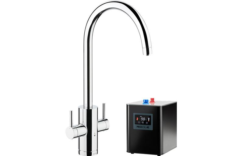 Abode Profile 4 IN 1 Monobloc Tap & Proboil.4E Tank - Chrome