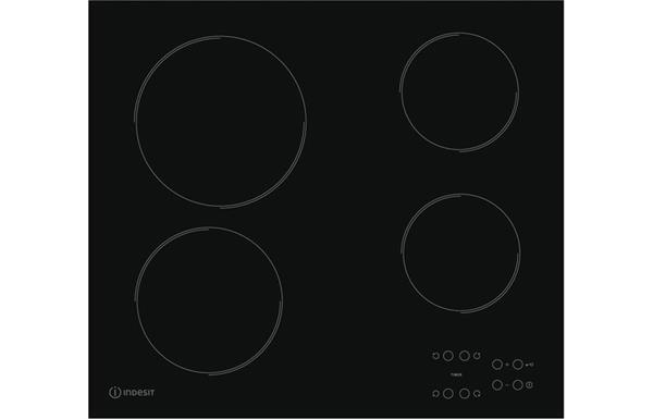 Indesit RI 161 C 60cm Ceramic Hob - Black