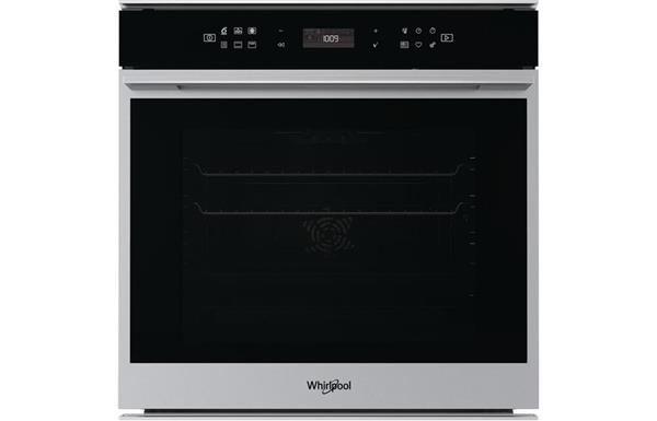 Whirlpool W7 OM4 4BPS1 P B/I Single Pyrolytic Oven - Black & St/Steel