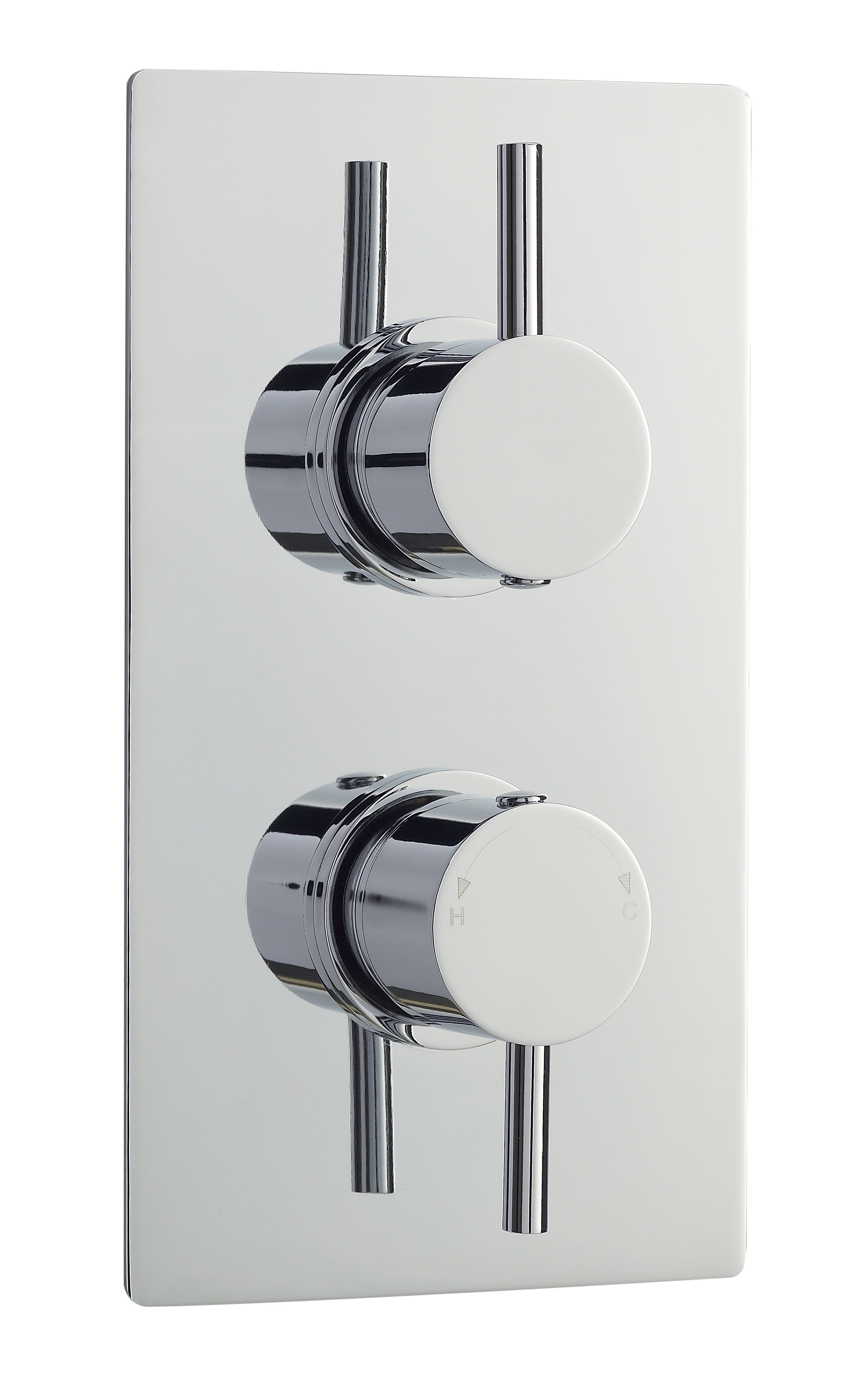 Twin Thermostatic Shower Valve With Diverter