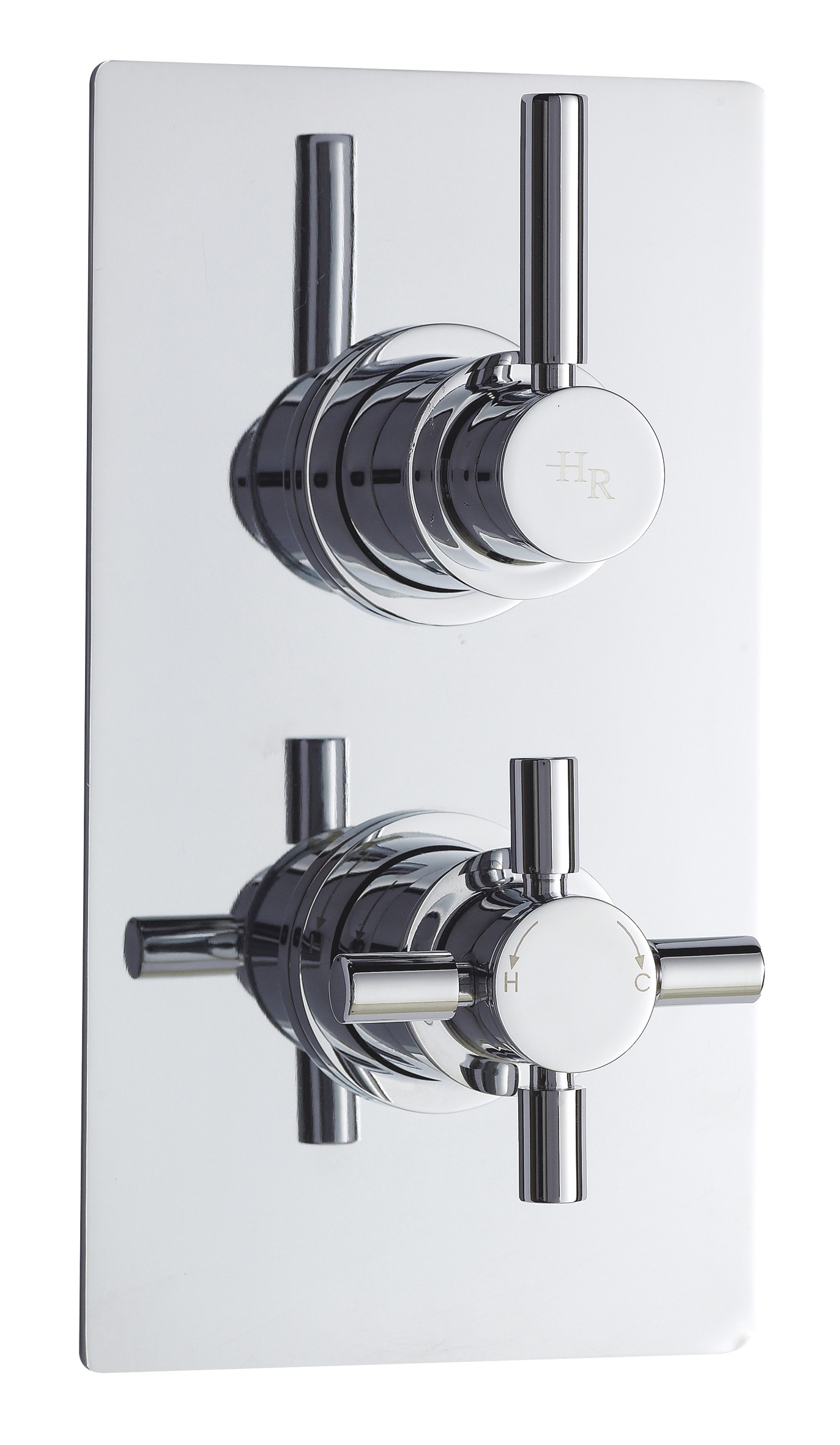 Twin Thermostatic Shower Valve With Diverter