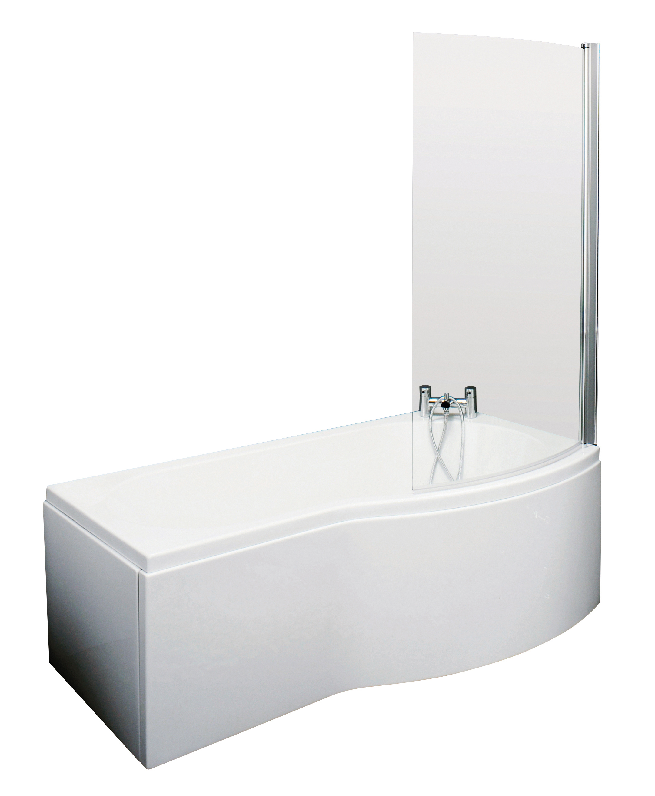 1700mm B Shaped Right Hand Bath Set