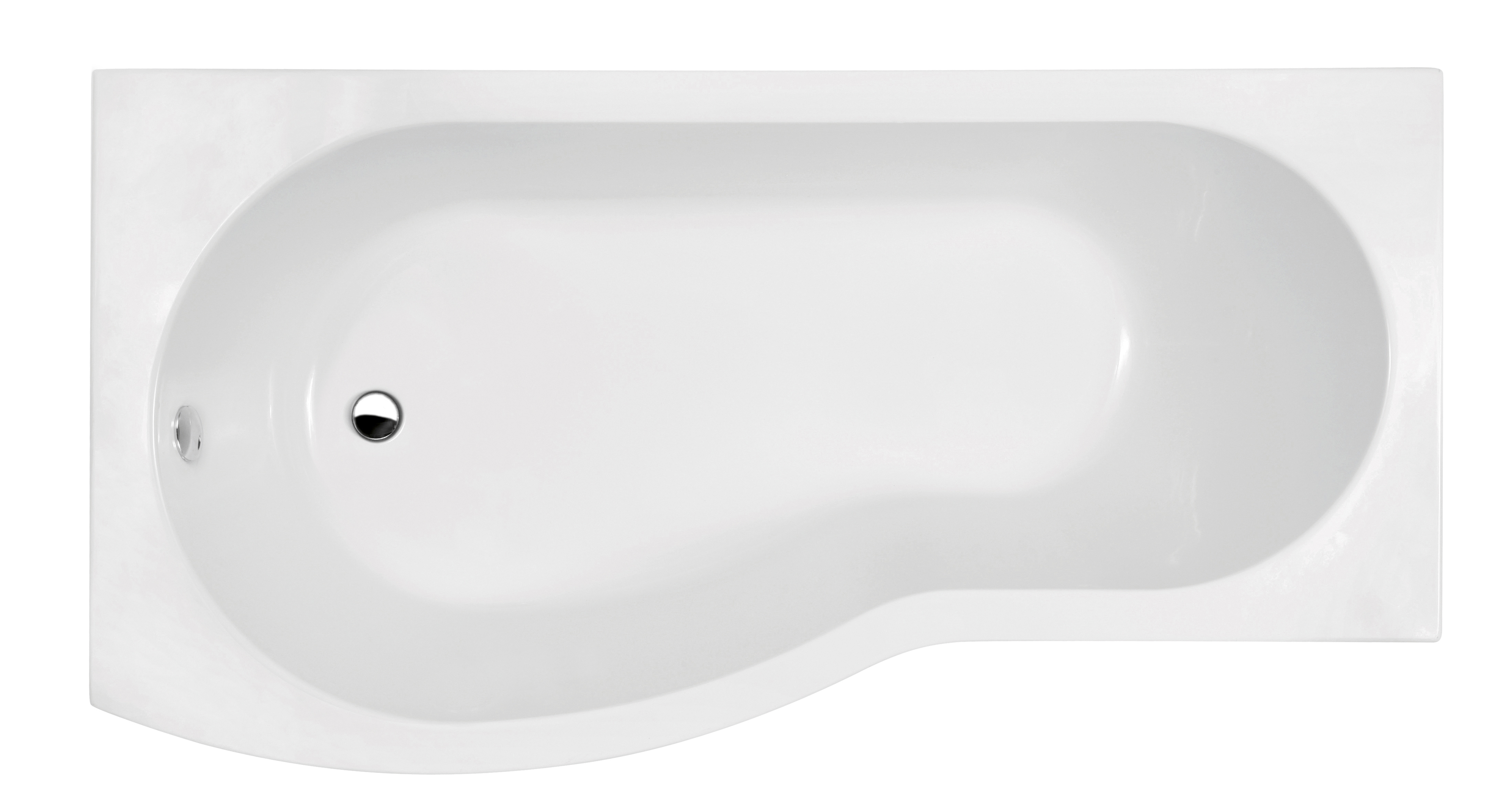 1700mm Left Hand B-Shaped Bath