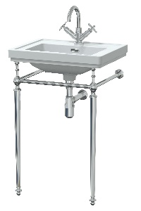 500mm 1TH Basin With Traditional Stand